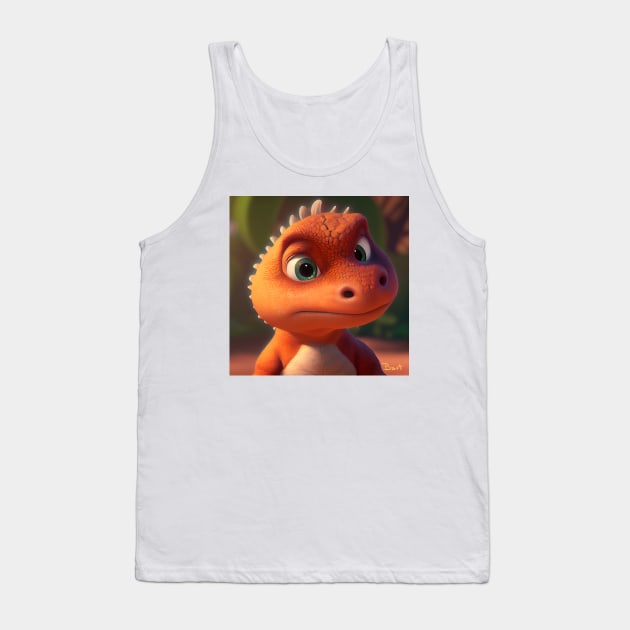 Baby Dinosaur Dino Bambino - Bart Tank Top by KOTOdesign